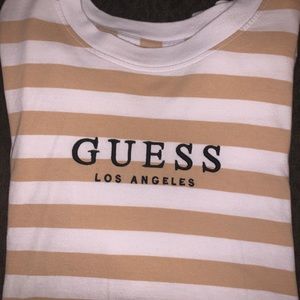 Authentic Striped Guess Long Sleeve Shirt